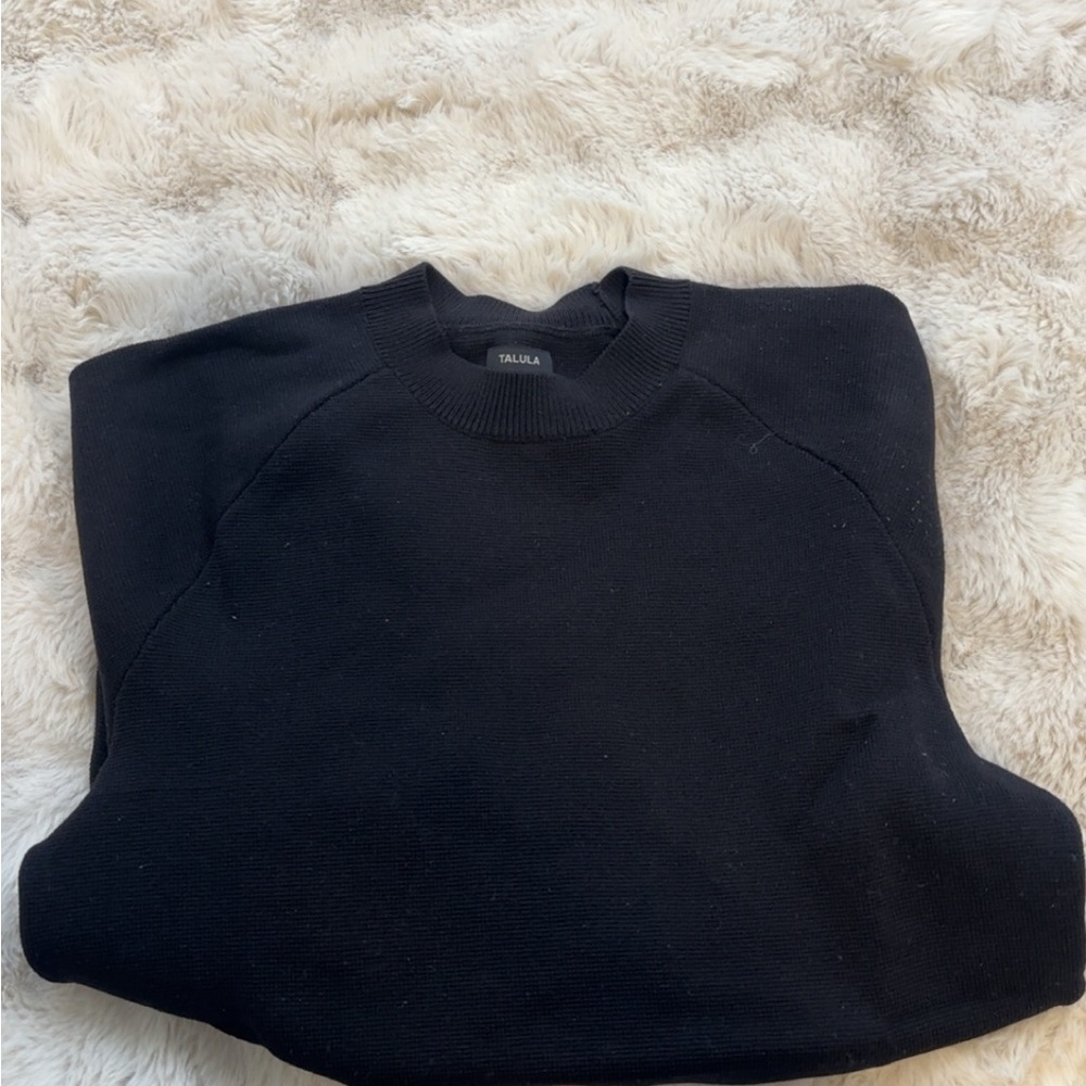 Talula Men's Black Crewneck Sweater